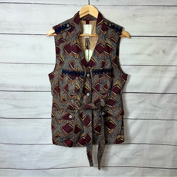 NWT Anthropologie Elevenses Safari Vest Jacket Sz. M - Picture 3 of 10